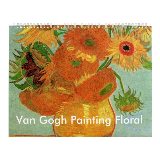 Calendrier art floral fin de Van Gogh (Protection)