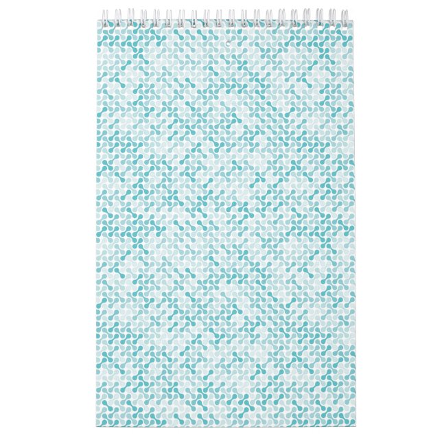 Calendrier Art graphique liquide abstrait (Protection)