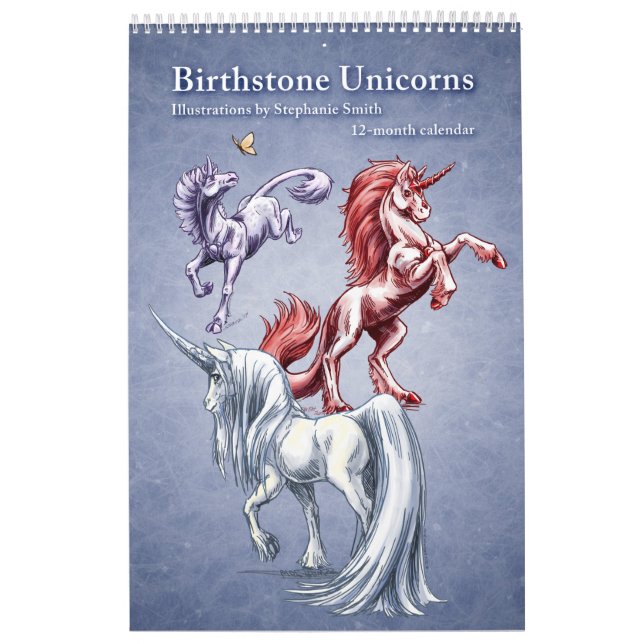 Calendrier Art Imaginaire Birthstone Unicorns (Protection)