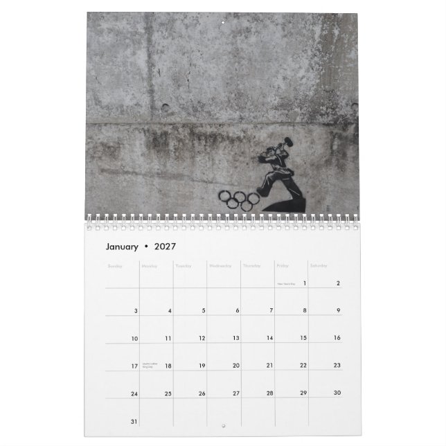 Calendrier Art Londres de pochoir (Jan 2027)