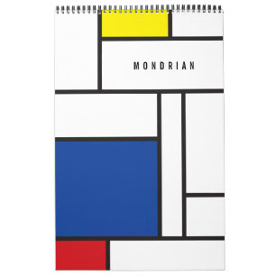 Calendrier Art Moderne Géométrique Minimaliste De Stijl Mondr