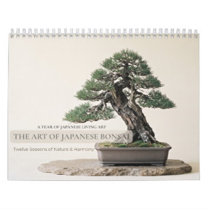 Calendrier Art mural de bonsaï japonais
