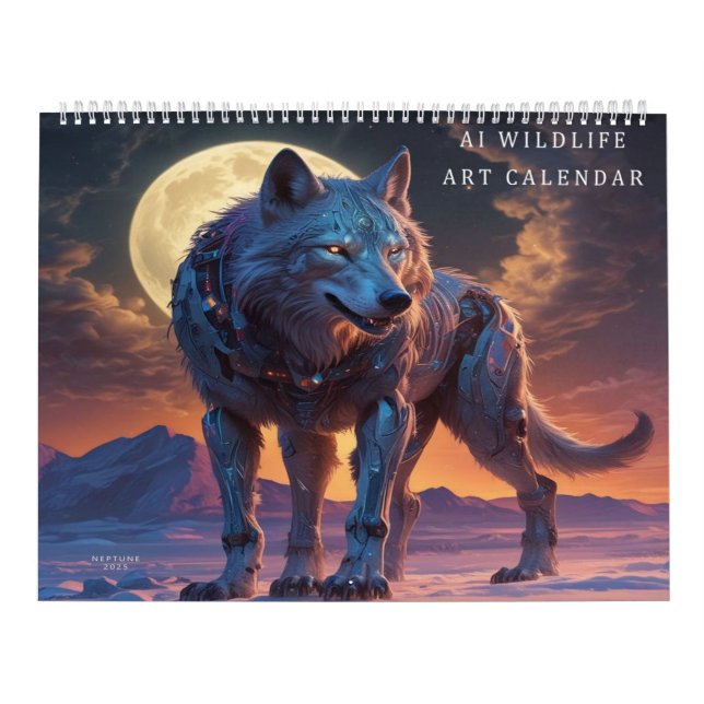 Calendrier Art numérique faune et flore AI (Protection)