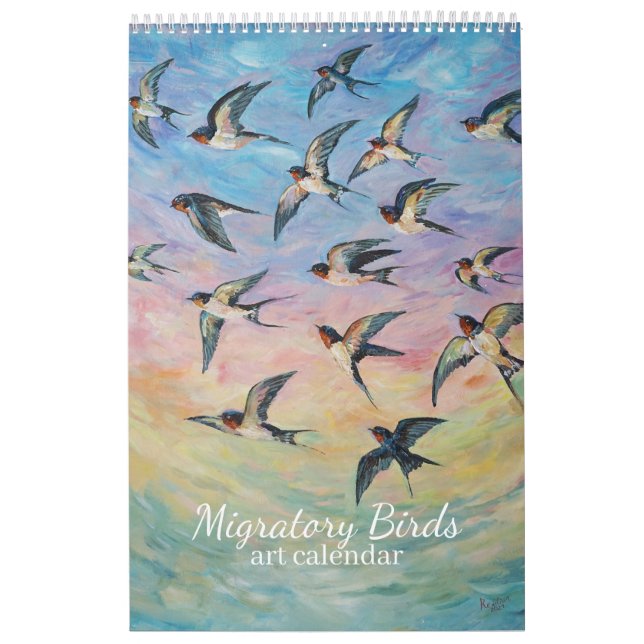 Calendrier Art sur les oiseaux migrateurs (Protection)