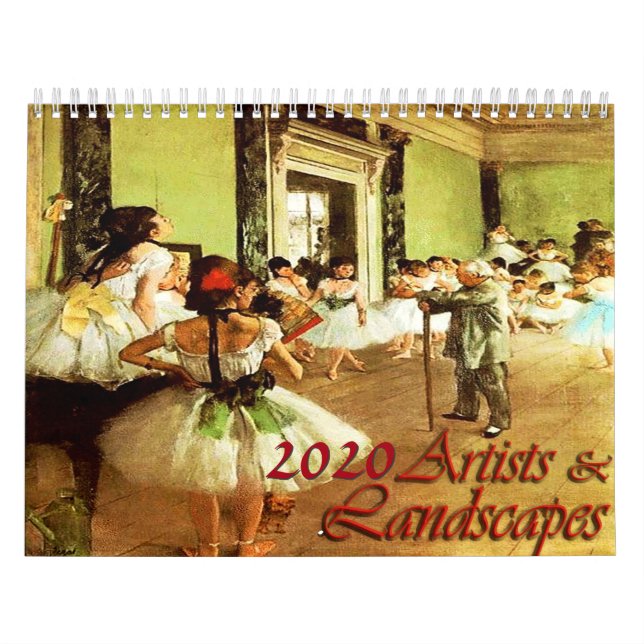 Calendrier Artistes et paysages 2020 (Protection)