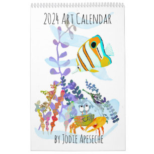 Calendrier artistique 2024 par Jodie Apeseche