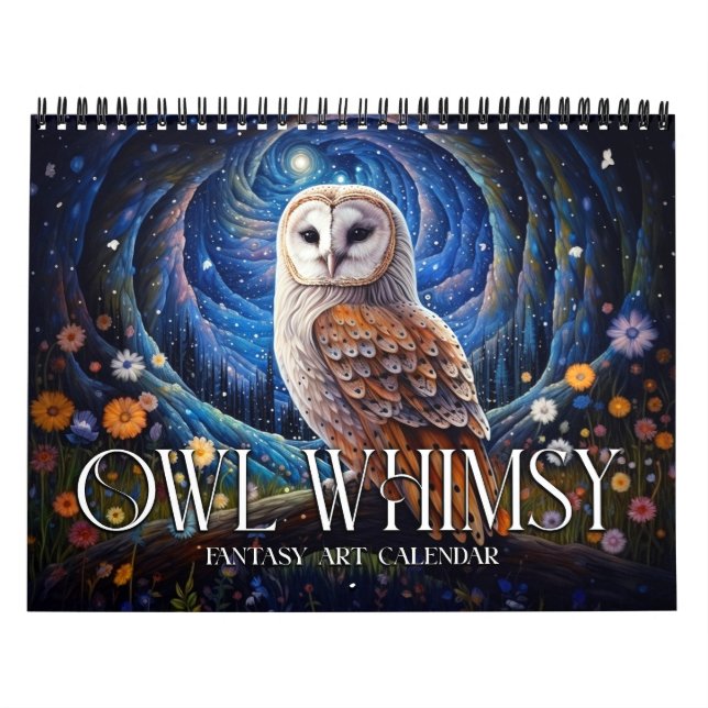 Calendrier artistique 2026 de Owl Whimsy 2 Imagina (Protection)