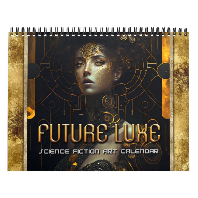 Calendrier artistique 2026 Future Luxe Sci-Fi Femm (Protection)