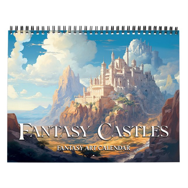 Calendrier artistique 2027 Fantasy Castles 2 (Protection)