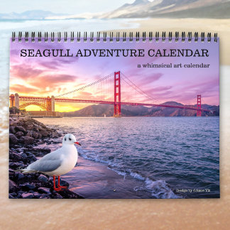 Calendrier artistique d'aventure de goéland