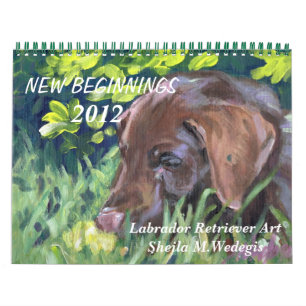 Calendrier artistique de Labrador Retriever 2012