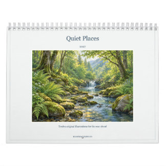 Calendrier artistique de paysages de lieux calmes