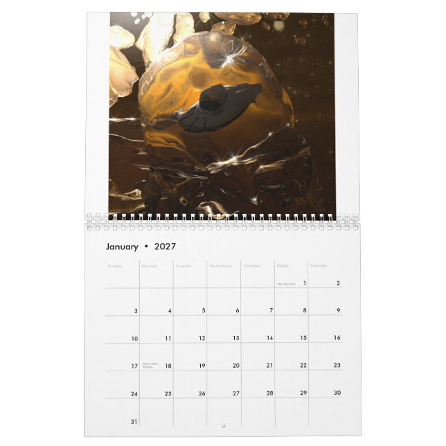 Calendrier artistique de science-fiction (Jan 2027)