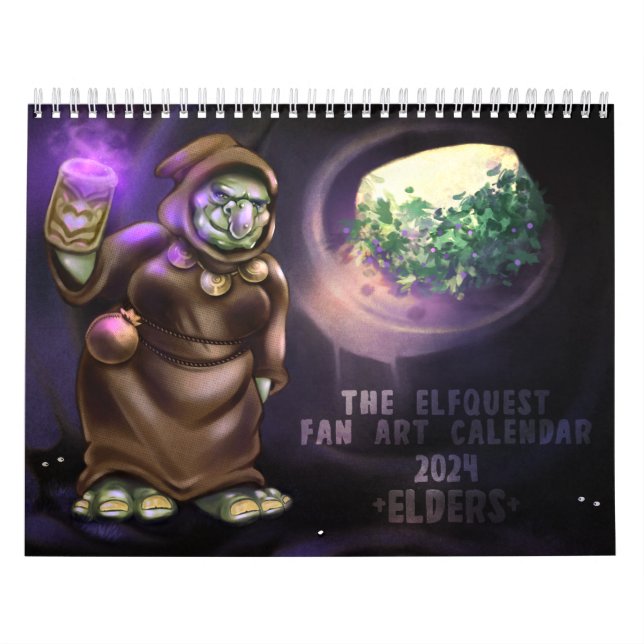 Calendrier artistique des fans Elfquest 2024 (Protection)