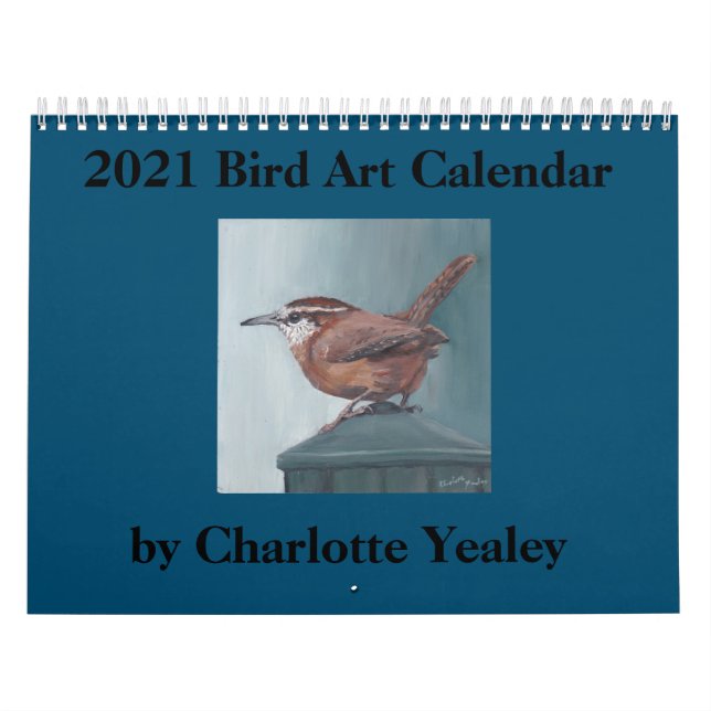 Calendrier artistique des oiseaux 2021 par Charlot (Protection)