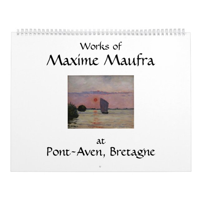 Calendrier artistique impressionniste de Maxime Ma (Protection)