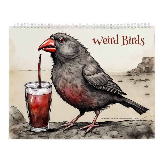 Calendrier artistique Oiseaux bizarres (Protection)
