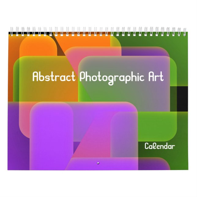 Calendrier artistique photographique Abstrait (Protection)