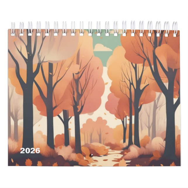 Calendrier artistique saisonnier 2025 Rétro | Past (Protection)