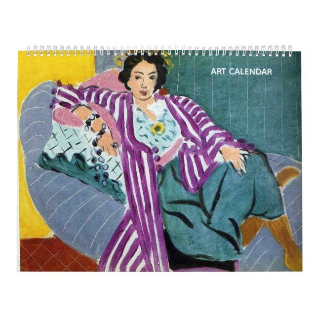 Calendrier artistique sur deux pages (Protection)