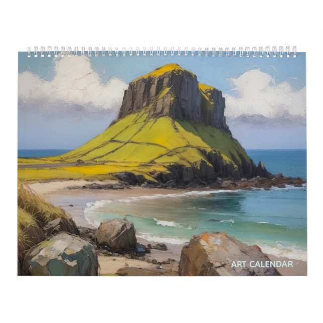Calendrier artistique sur deux pages (Protection)