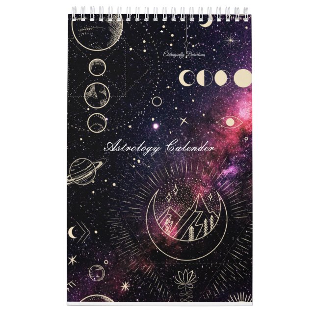 Calendrier Astrologie Calender avec planètes (Dos)