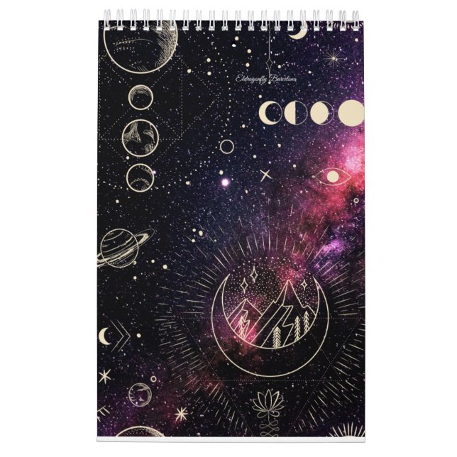 Calendrier Astrologie Calender avec planètes (Dos)