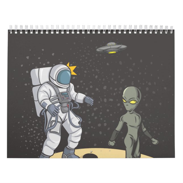 Calendrier Astronaute et alien (Protection)
