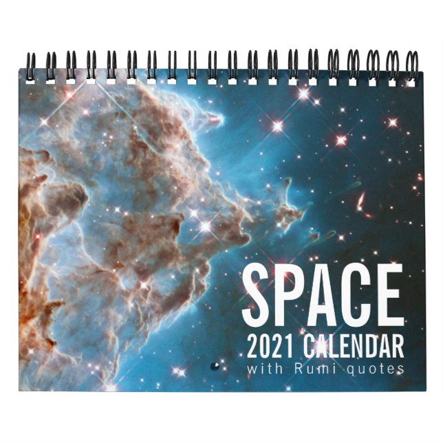 Calendrier Astronomie de Galaxie spatiale Citations de Rumi u (Protection)