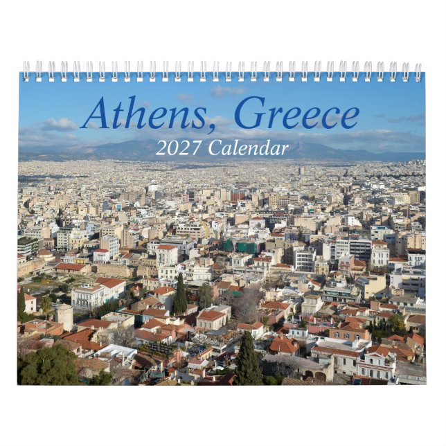 Calendrier Athènes Grèce 2027 (Protection)