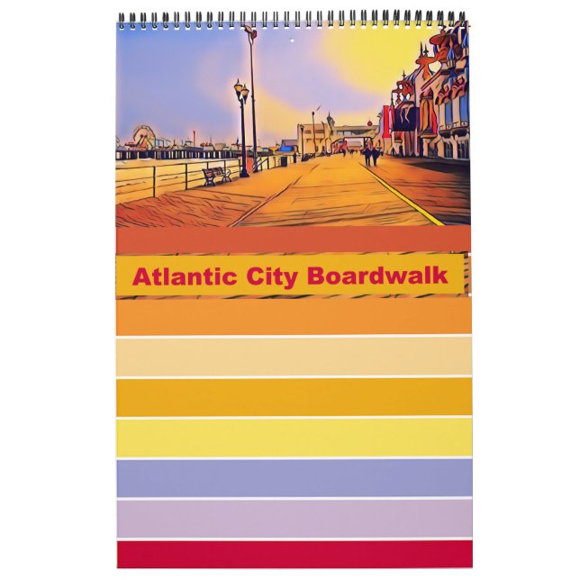 Calendrier Atlantic City Beach Boardwalk (Protection)