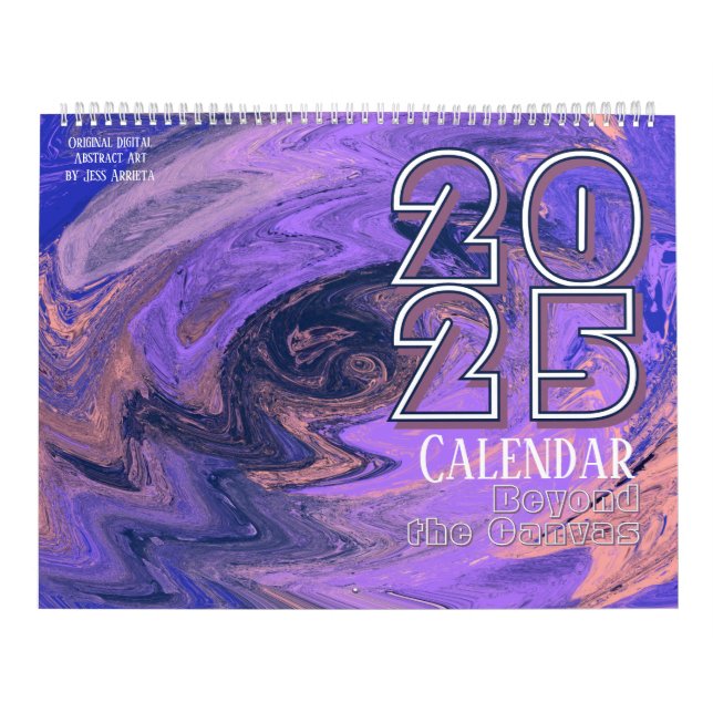 Calendrier Au-delà de la toile Art Abstrait original (Protection)