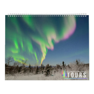 Calendrier Aurora de l'Alaska par Fairbanks Aurora