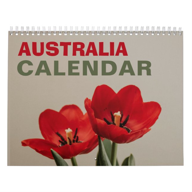 Calendrier Australie avec les fêtes australiennes  (Protection)