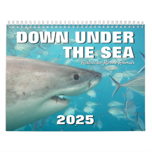 Calendrier Australie en bas sous la mer 2025