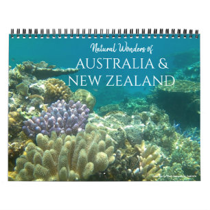 Calendrier australie nouvelle-zélande nature 2025 (avec empla