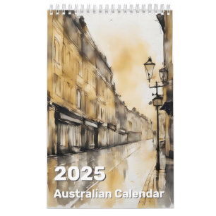 Calendrier australien 12 mois