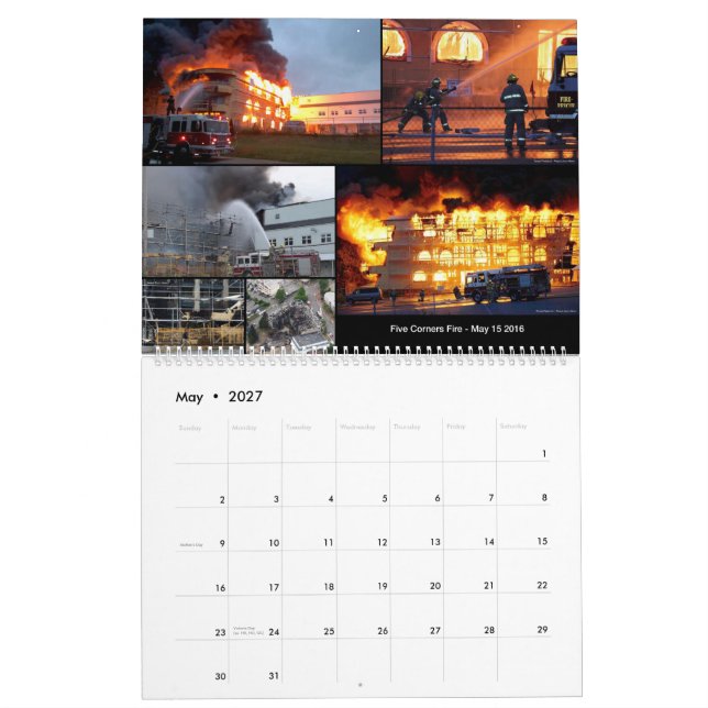 Calendrier auxiliaire 11x14.25 des (Mai 2027)