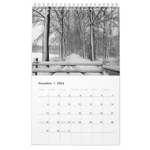 Calendrier avec images de la nature