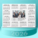 Calendrier avec logo Contact Information Magnet<br><div class="desc">Un article très utile pour l'école ou le bureau à domicile. Cela montre une vue de l'année complète de toutes les dates. Un calendrier imprimé sur un aimant combine fonctionnalité et commodité, transformant un espace de travail essentiel en outil de gestion du temps. Cette conception innovante comprend un calendrier annuel...</div>