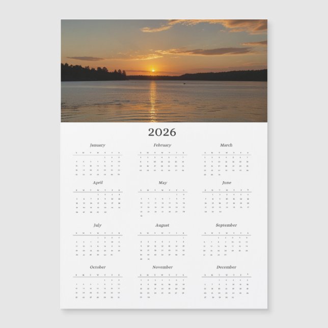 Calendrier avec Photo | Calendrier Magnétique de l (Devant)