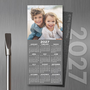 Calendrier avec photo vue annuelle moderne minimal