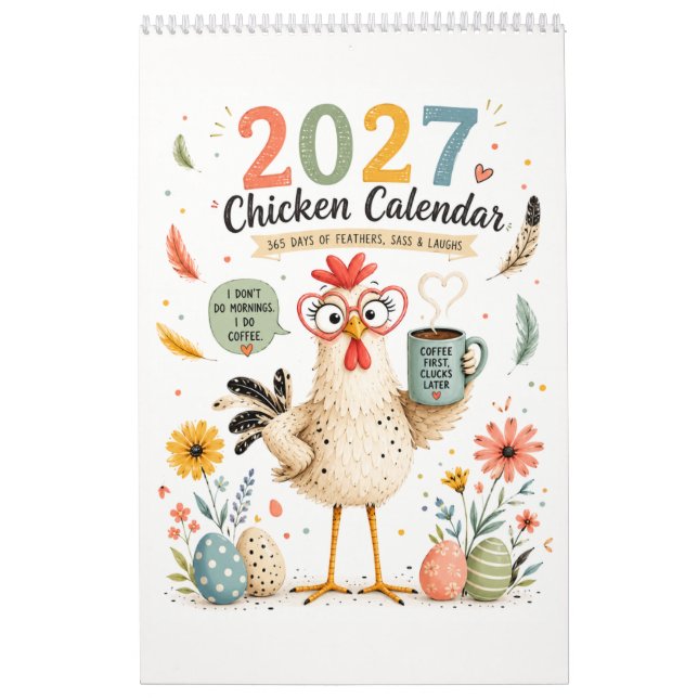 Calendrier avec poulet drôle (Protection)
