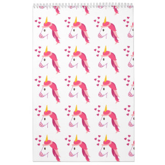 Calendrier avec une licorne pour une fille