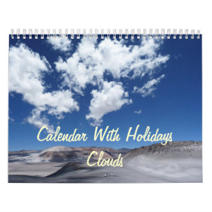 Calendrier Avec Vacances - Nuages