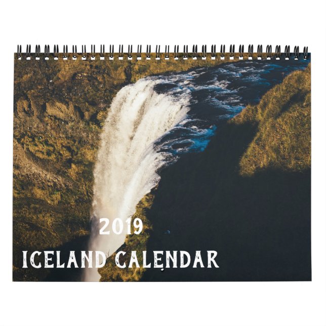 Calendrier Aventure de voyage de l'Islande de visite (Protection)