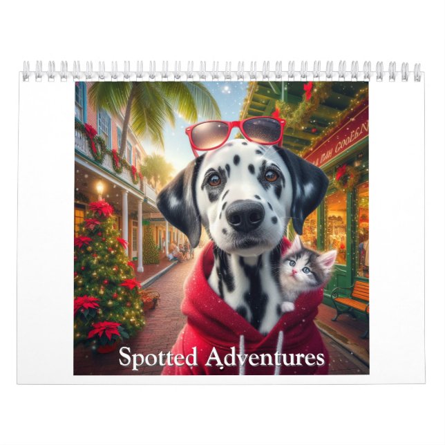 Calendrier Aventures Dalmatiens Tachetés (Protection)