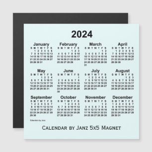 Calendrier Azure 2024 par Janz 5x5 Magnet