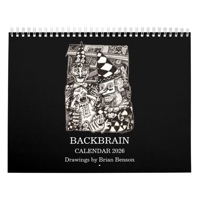 Calendrier Backbrain 2026 (double page) (Protection)