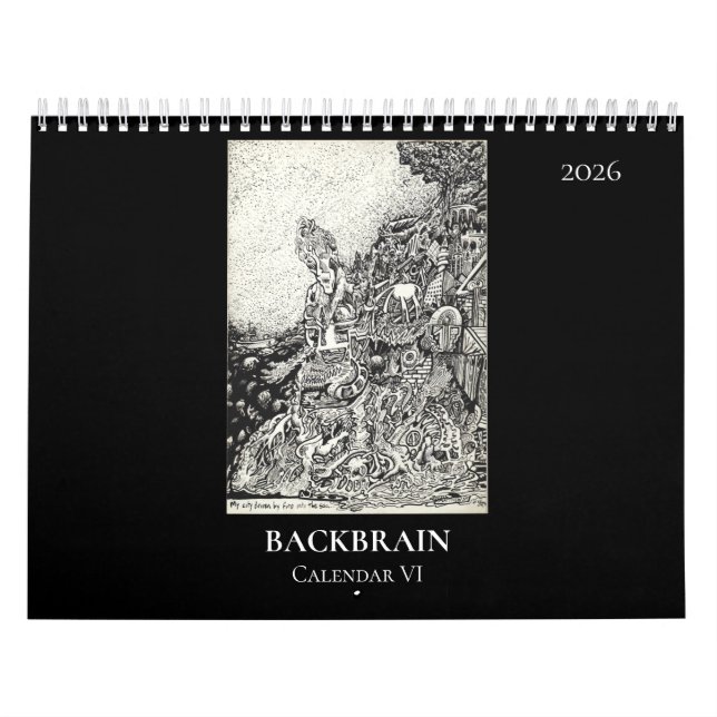 Calendrier Backbrain Calendar VI, 2026, Double Page (Protection)